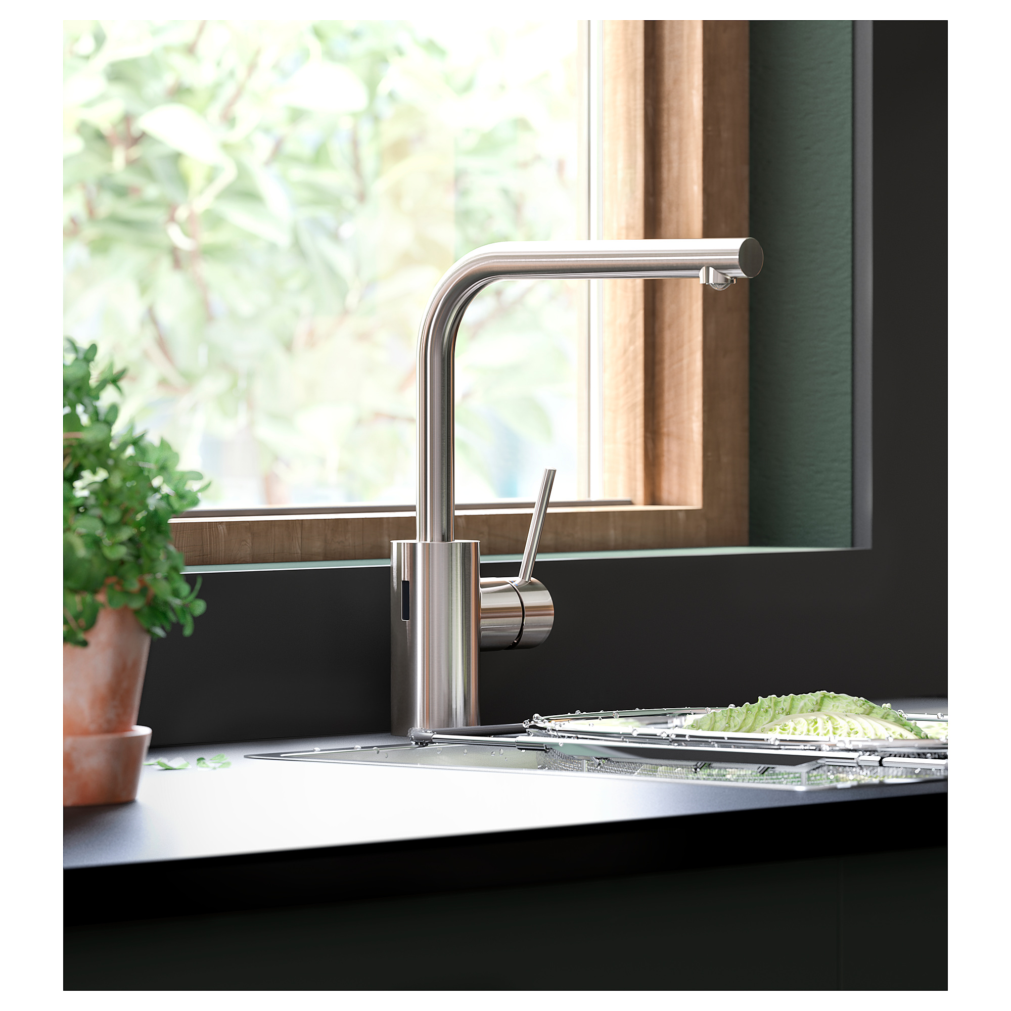 TÄMNAREN kitchen mixer tap w sensor