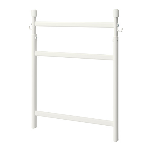 SUNNERSTA adjustable rack with hooks