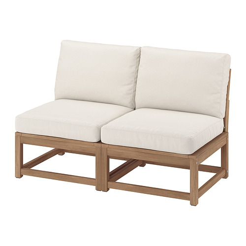 NÄMMARÖ - 戶外雙人座沙發, 淺棕色/Frösön/Duvholmen米色 | IKEA 線上購物 - PE982855_S4