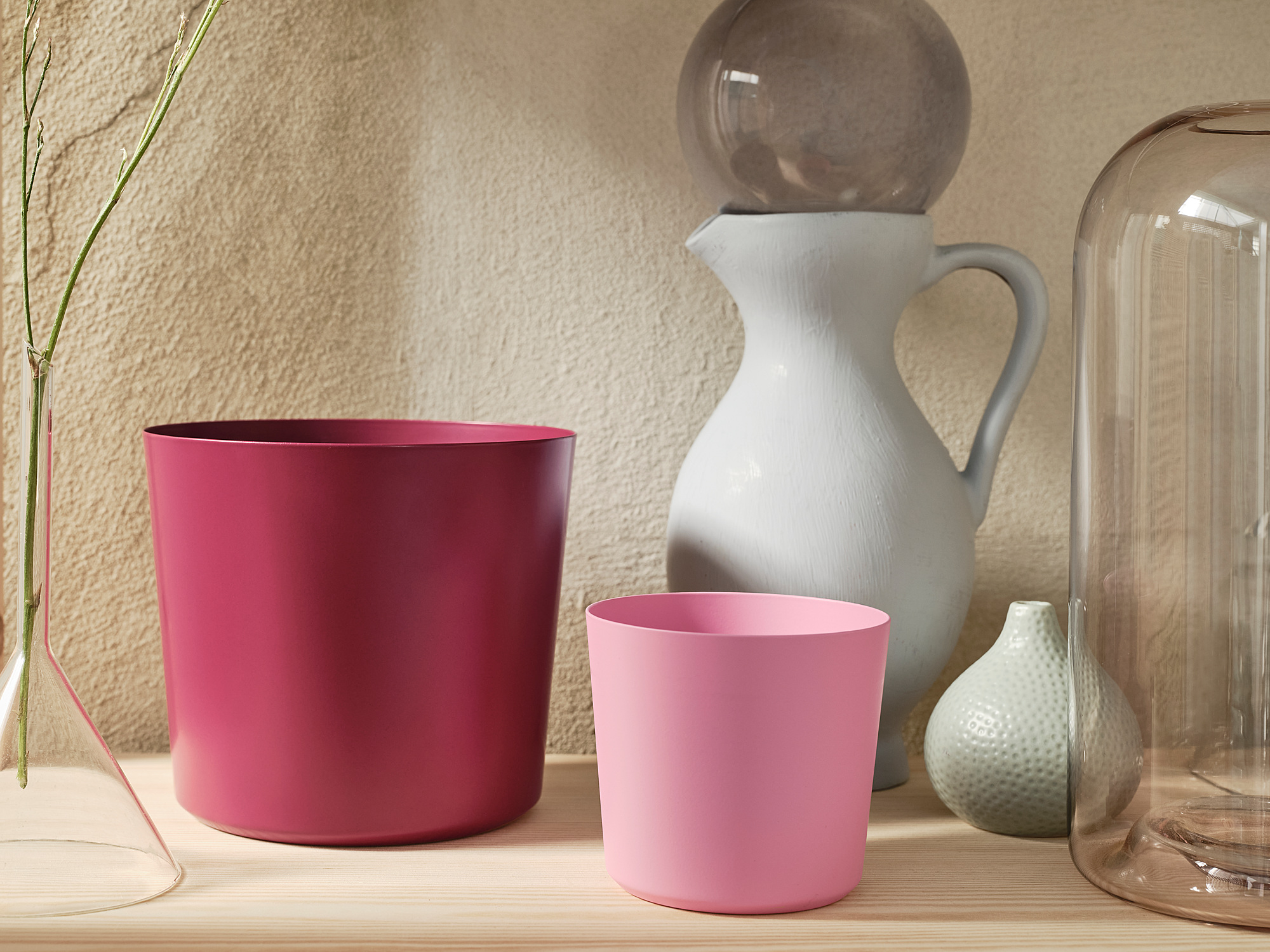 OMFÅNG 花盆, 室內/戶外用/粉紅色 IKEA 線上購物