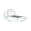 TUFJORD upholstered bed frame