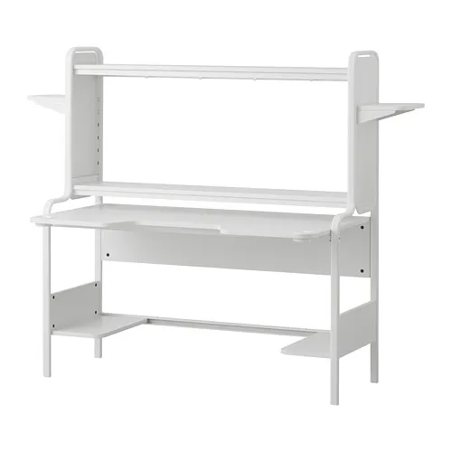 FREDDE - 電競桌, 白色, 140/185x74x146 公分 | IKEA 線上購物 - PE738757_S4
