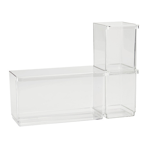 KLIPPKAKTUS - 冰箱收納盒 3件組, 透明 | IKEA 線上購物 - PE982901_S4