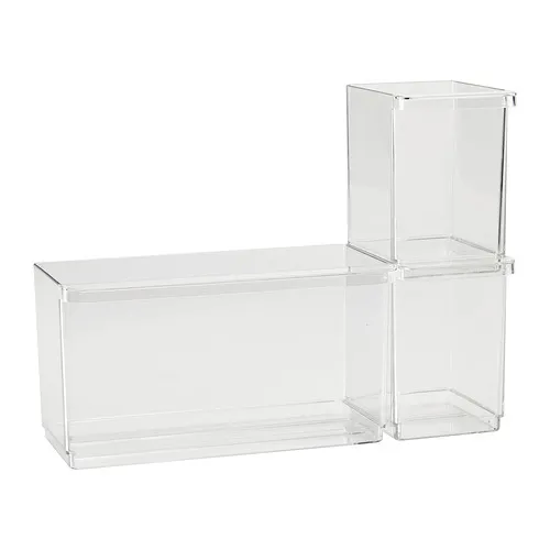 KLIPPKAKTUS - 冰箱收納盒 3件組，透明 | IKEA 線上購物 - PE982901_S4