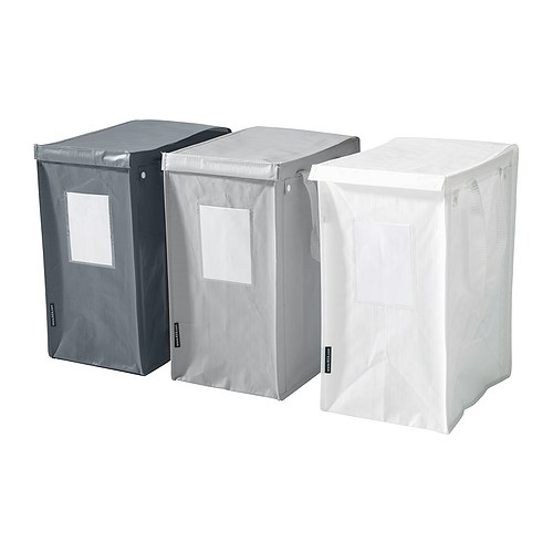 DIMPA - 垃圾分類袋, 白色/深灰色/淺灰色 | IKEA 線上購物 - PE258304_S4