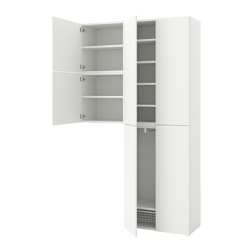 PLATSA wardrobe w 6 doors