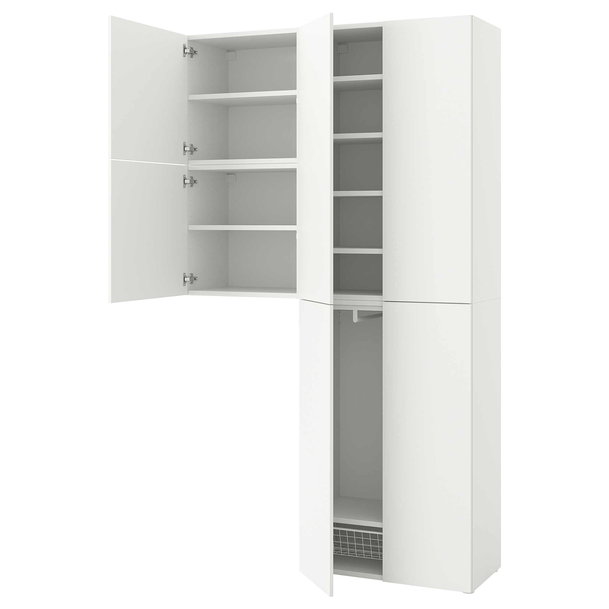 PLATSA wardrobe w 6 doors