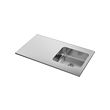 OLOFSJÖN - worktop with 1 integrated sink, stainless steel, 120x63.5 cm | IKEA Taiwan Online - PE777888_S2 