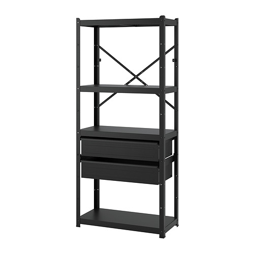 BROR shelving unit with drawers/shelves