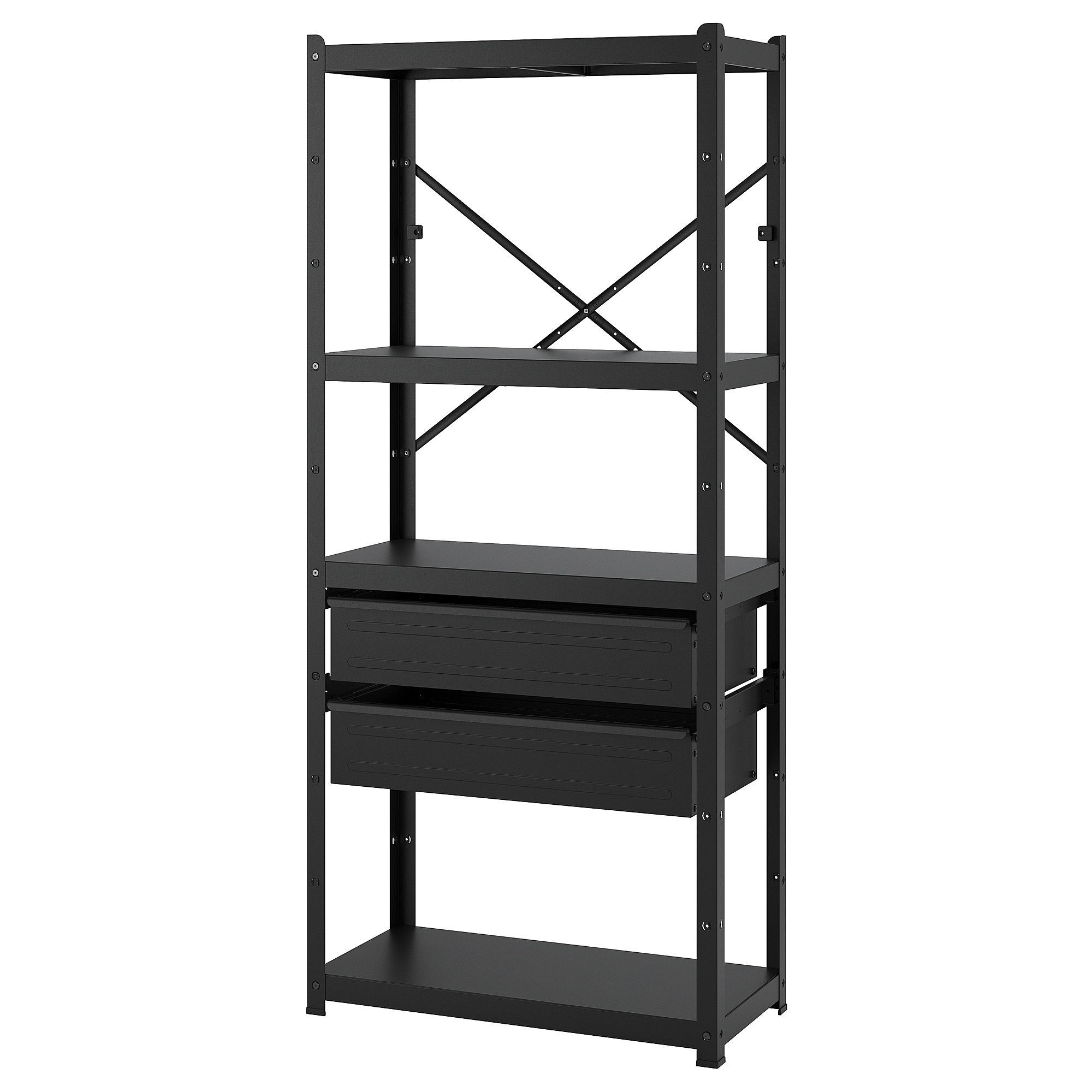 BROR shelving unit with drawers/shelves