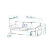 EKTORP 3-seat sofa