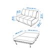 LYCKSELE LÖVÅS 2-seat sofa-bed