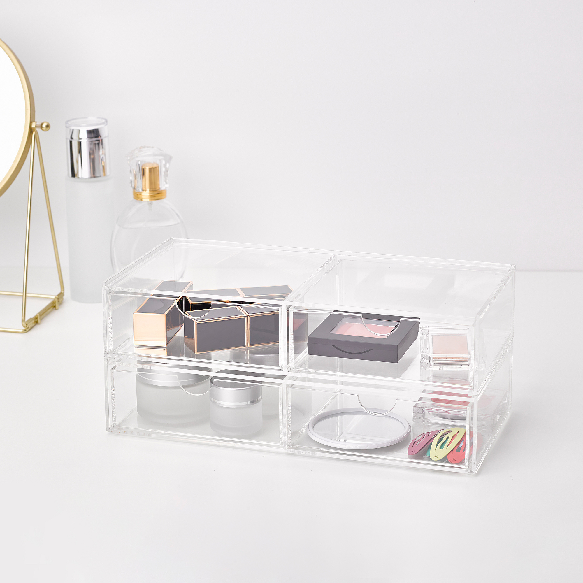 MOJAN make-up storage with 2 drawers