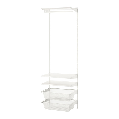 BOAXEL - wardrobe combination, white, 62x40x201 cm | IKEA Taiwan Online - PE791960_S4