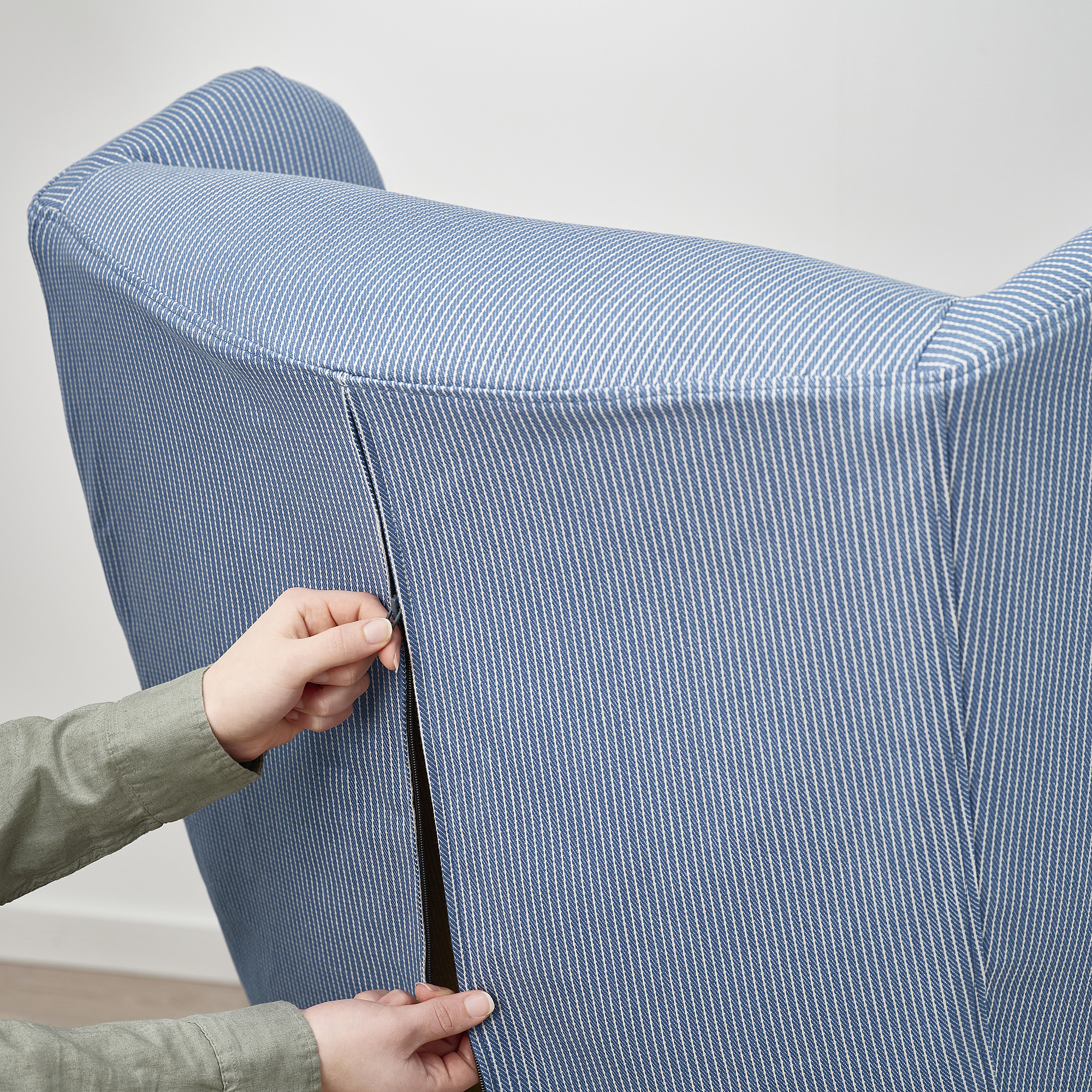 STRANDMON slipcover for wing chair