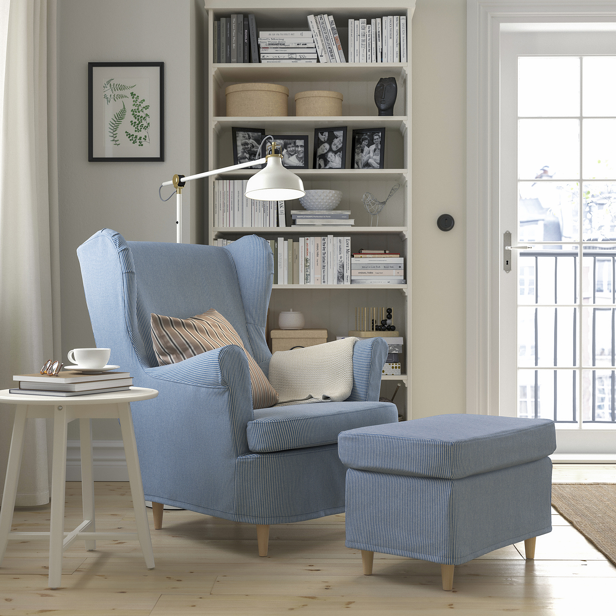 STRANDMON slipcover for wing chair