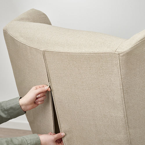 STRANDMON slipcover for wing chair