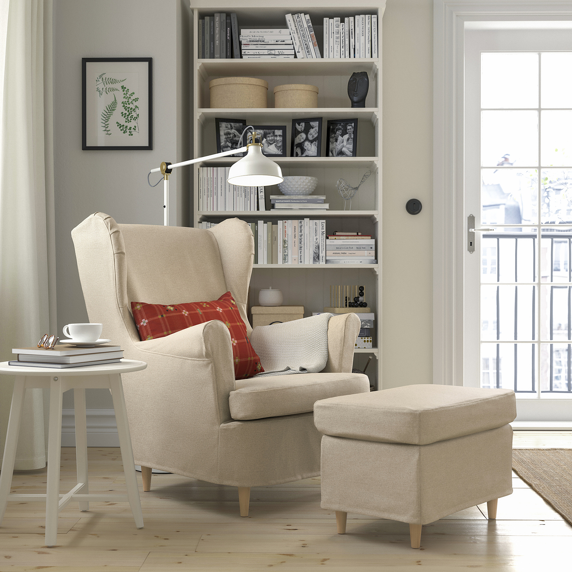 STRANDMON slipcover for wing chair