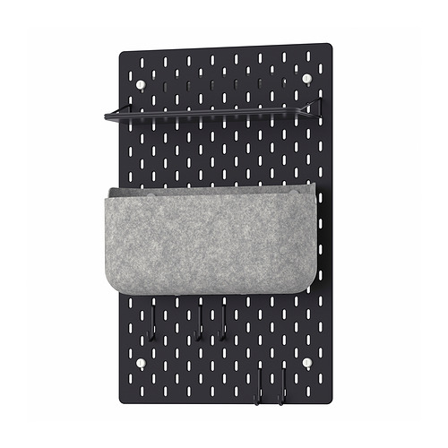 SKÅDIS - pegboard combination, black, 36x56 cm | IKEA Taiwan Online - PE983277_S4