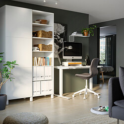 TROTTEN - 升降式工作桌, 米色/碳黑色 | IKEA 線上購物 - PE831986_S3