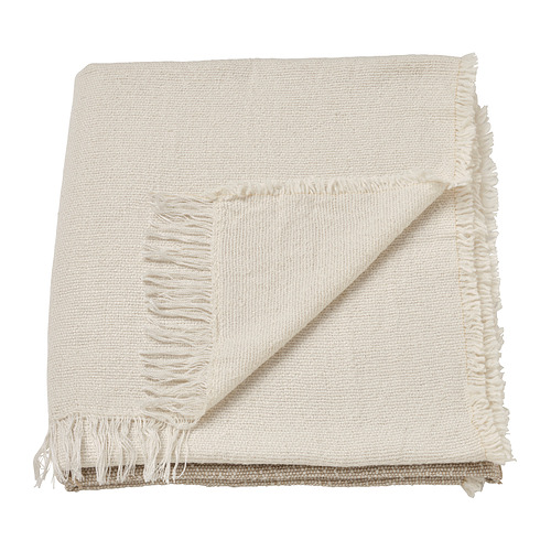 GUNNEMOR - throw, off-white/grey-beige, 130x170 cm | IKEA Taiwan Online - PE837370_S4