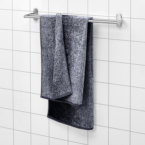 NYCKELN - bath towel, white/dark blue | IKEA Taiwan Online - PE792208_S4