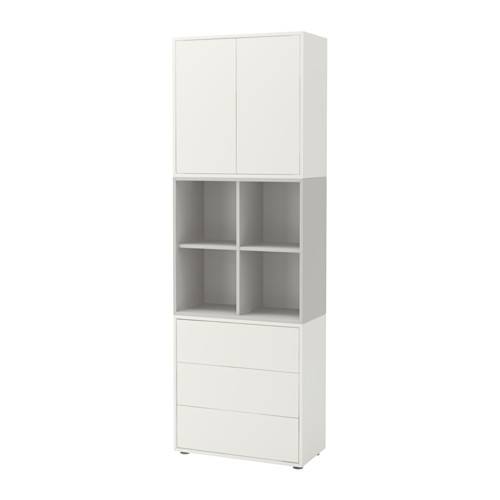 EKET - cabinet combination with feet, white/light grey | IKEA Taiwan Online - PE648739_S4