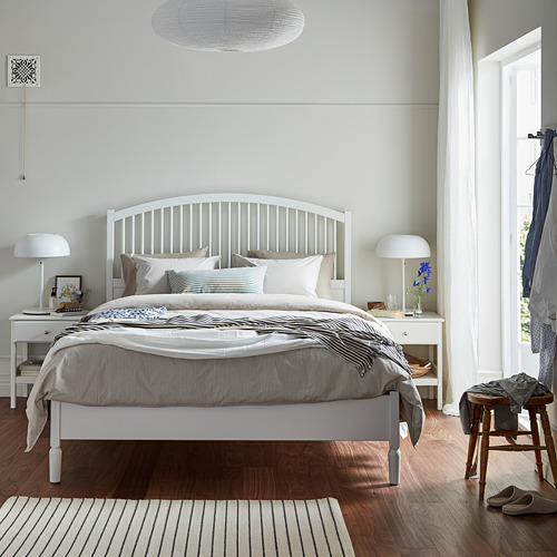 TYSSEDAL - bed frame, white/Lönset | IKEA Taiwan Online - PE739194_S4