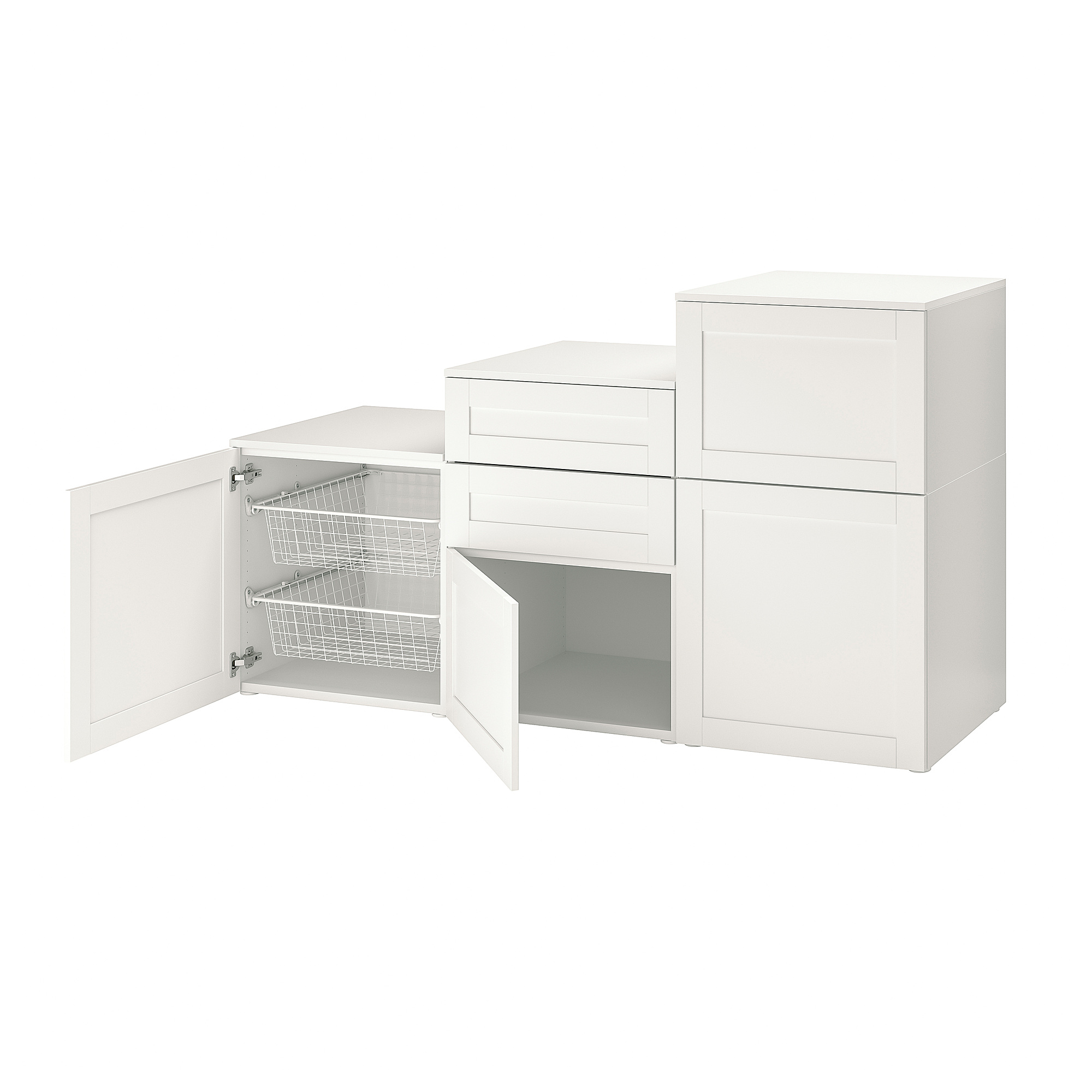 PLATSA cabinet with doors and drawers