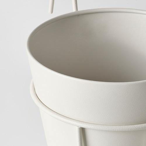 VITLÖK - plant pot with holder, in/outdoor off-white | IKEA Taiwan Online - PE840248_S4