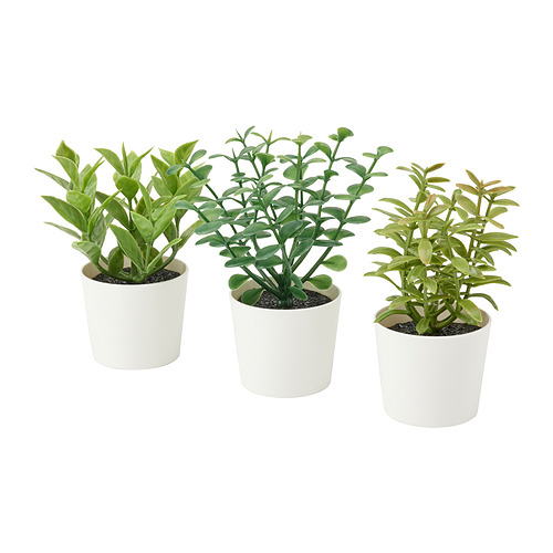 FEJKA - 人造盆栽 3件組, 室內/戶外用 草本植物 | IKEA 線上購物 - PE840155_S4