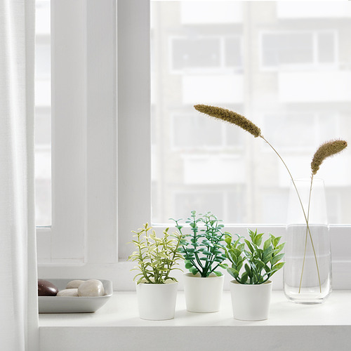 FEJKA - 人造盆栽 3件組, 室內/戶外用 草本植物 | IKEA 線上購物 - PE840156_S4