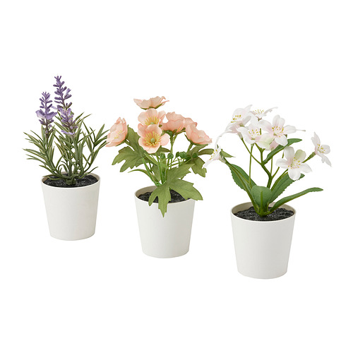 FEJKA - 人造盆栽 3件組, 室內/戶外用 各式花卉 | IKEA 線上購物 - PE840158_S4