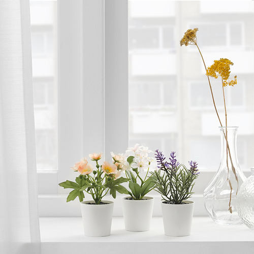FEJKA - 人造盆栽 3件組, 室內/戶外用 各式花卉 | IKEA 線上購物 - PE840159_S4