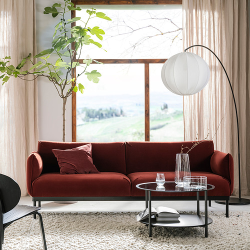 ÄPPLARYD - 三人座沙發, Djuparp 紅棕色 | IKEA 線上購物 - PE837534_S4
