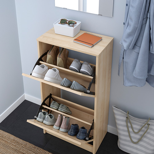 BISSA shoe cabinet with 2 compartments