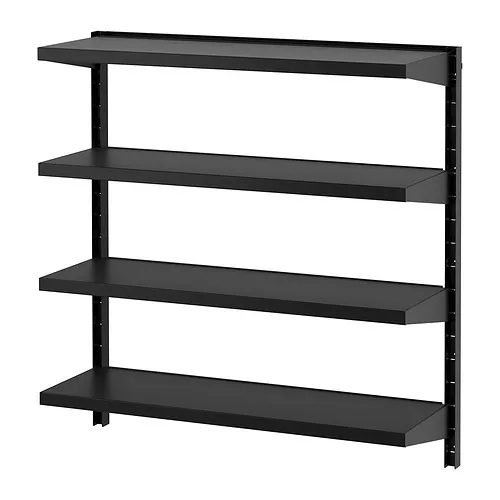 BROR - wall shelf combination, black, 88x30x90 cm | IKEA Taiwan Online - PE946680_S4