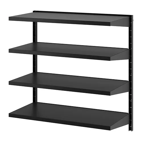 BROR - 上牆式層架組, 黑色, 88x45x90 公分 | IKEA 線上購物 - PE946681_S4