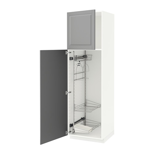 METOD high cabinet with cleaning interior