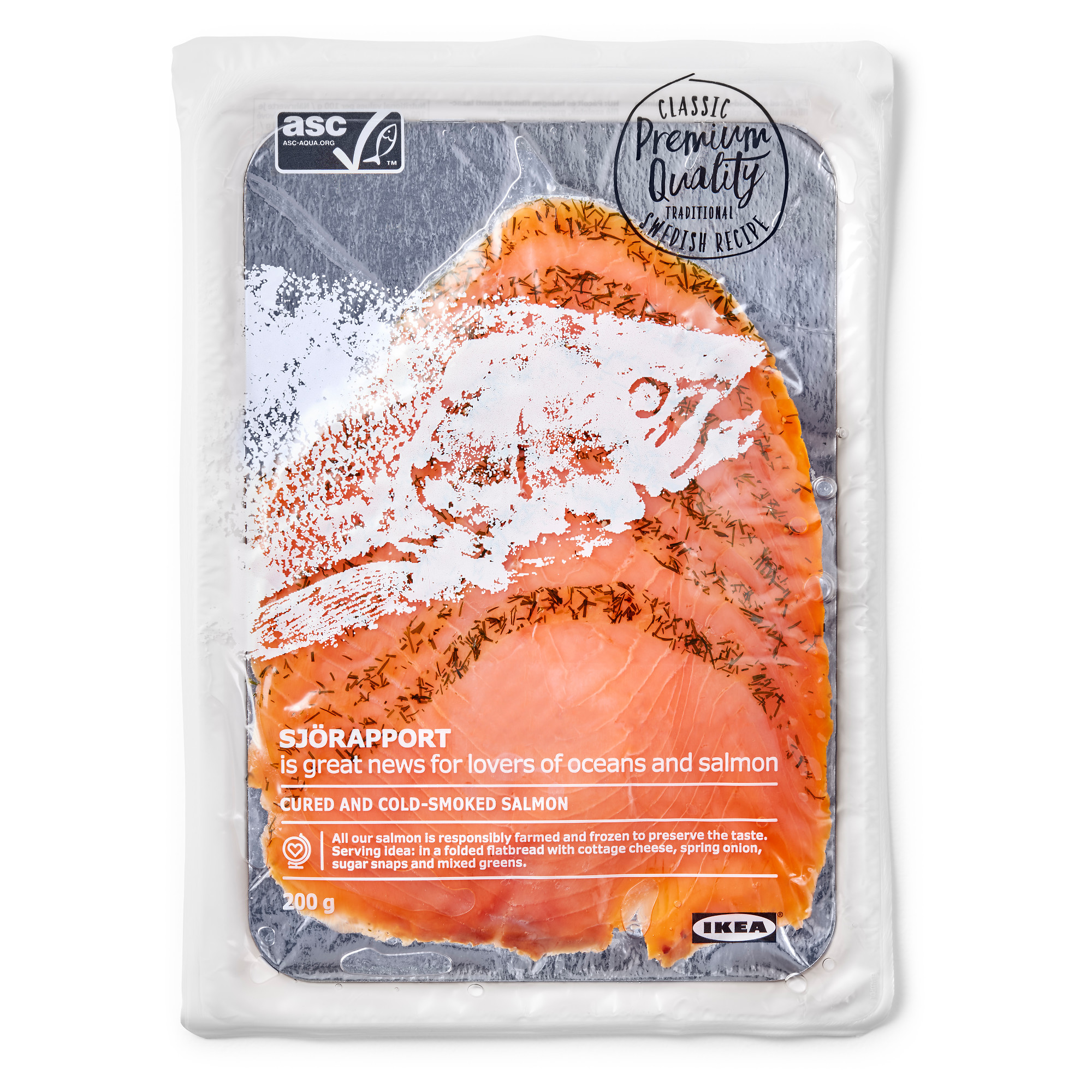 SJÖRAPPORT cured cold smoked salmon