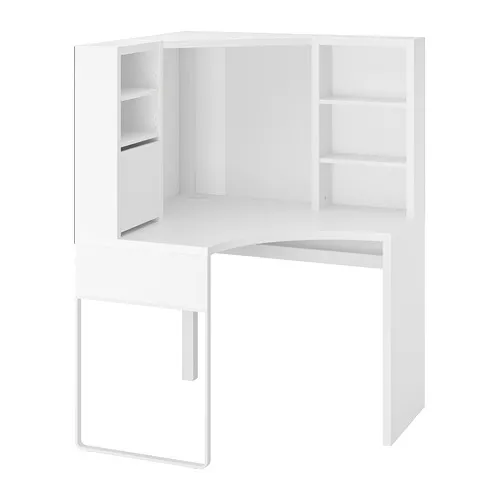 MICKE - 轉角工作站, 白色, 100x142 公分 | IKEA 線上購物 - PE739442_S4