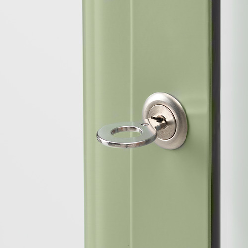 FABRIKÖR - glass-door cabinet, pale grey-green | IKEA Taiwan Online - PE778279_S4