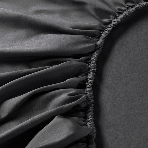 NATTJASMIN - 雙人床包, 深灰色 | IKEA 線上購物 - PE837625_S4