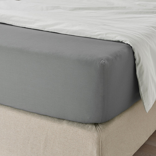 ULLVIDE - fitted sheet, grey | IKEA Taiwan Online - PE837644_S4