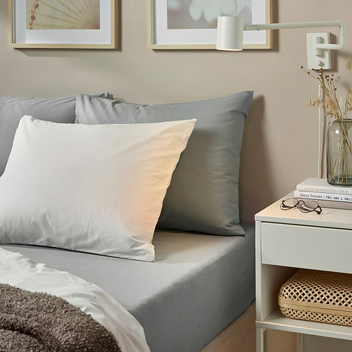 DVALA - 小型雙人床包, 淺灰色 | IKEA 線上購物 - PE837677_S4