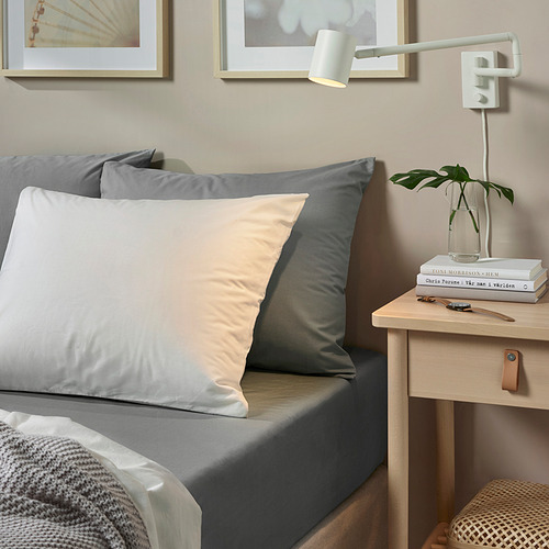 ULLVIDE - 單人床包(90x200 公分), 灰色 | IKEA 線上購物 - PE837695_S4