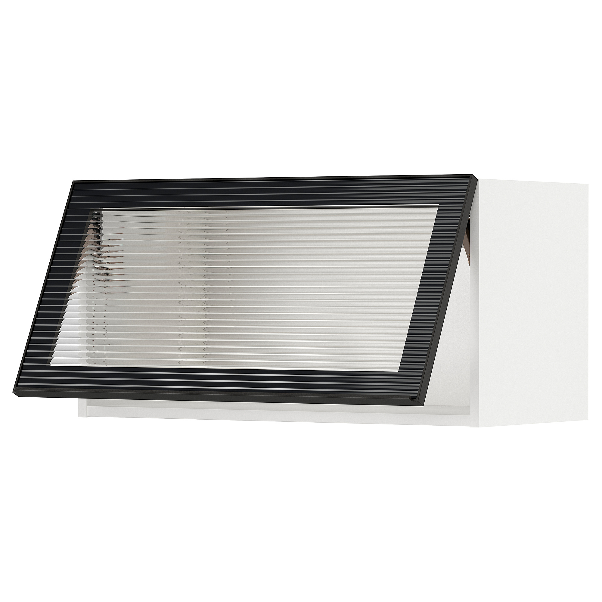 METOD wall cab horiz gls door w push-open