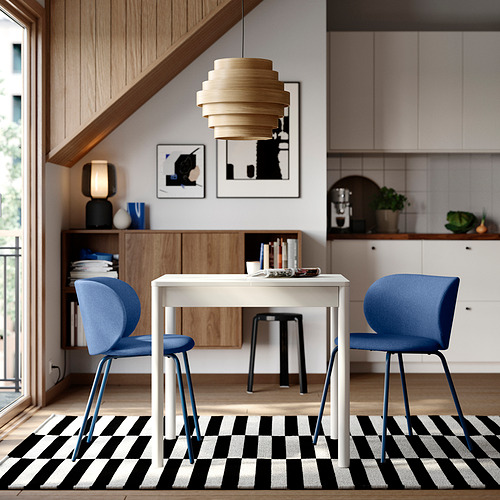 TONSTAD - 一桌二椅, 淺乳白色/Tonerud 藍色, 80/120x70 公分 | IKEA 線上購物 - PE983440_S4