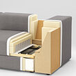 JÄTTEBO 3,5-seat mod sofa w chaise longues