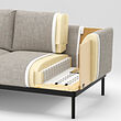 ÄPPLARYD 4-seat sofa with chaise longue